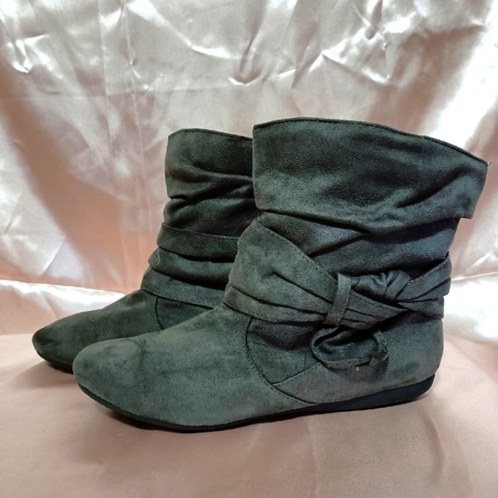 Suede booties